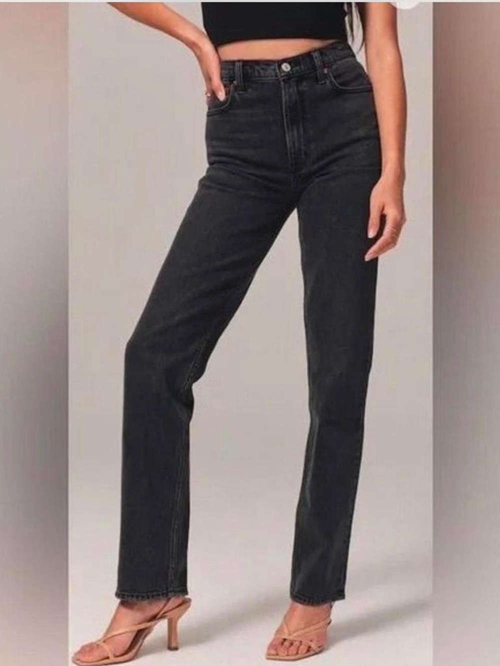 Abercrombie Ultra High Rise 90s Straight Jean X-Long